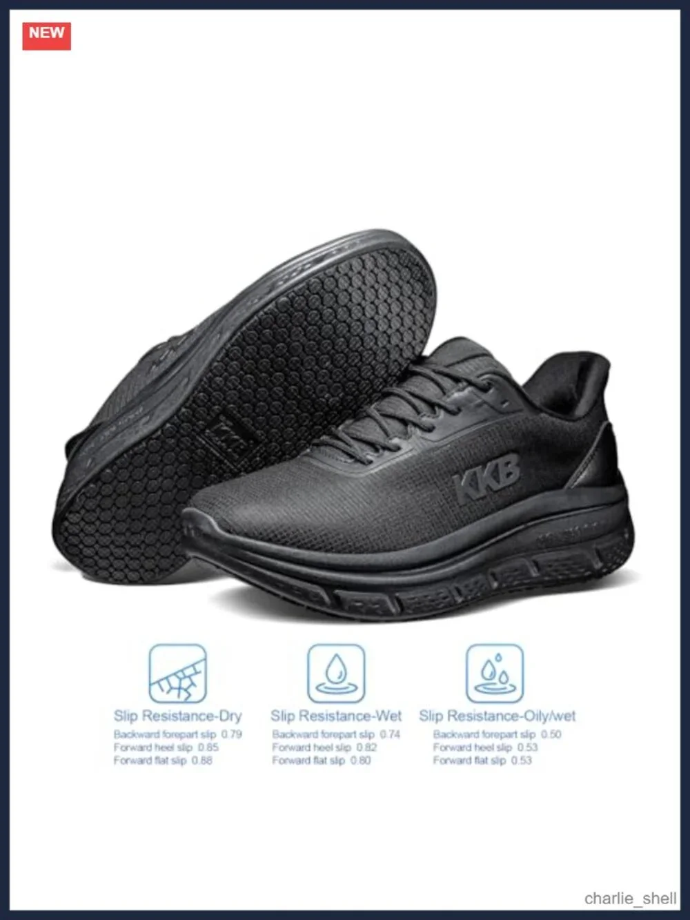 Men's Non Slip Waterproof Work Sneakers Arch Support Orthopedic Kitchen Chef